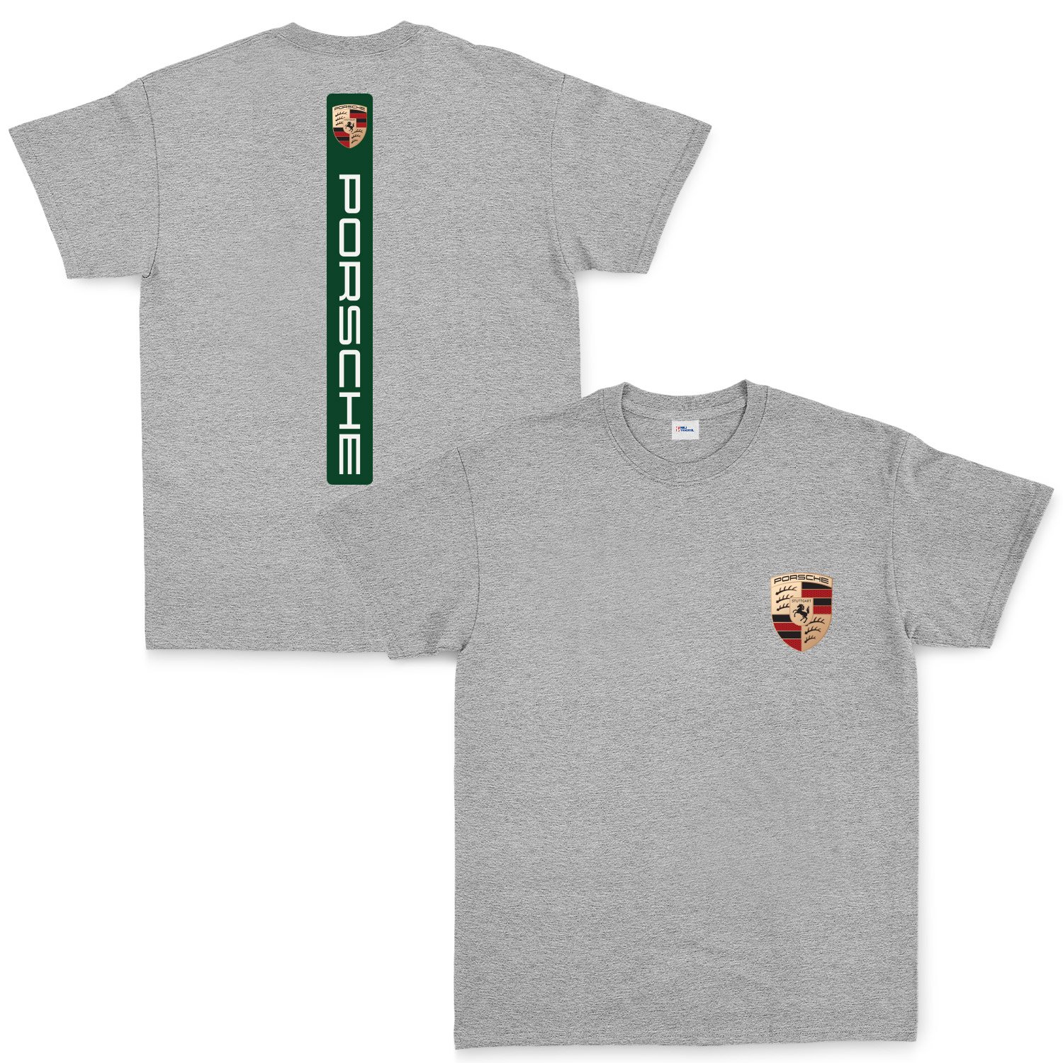 Porsche V Graphic Irish Green Tişört L - Gri