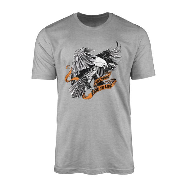 Live to Ride, Ride to Live Tişört S - Gri