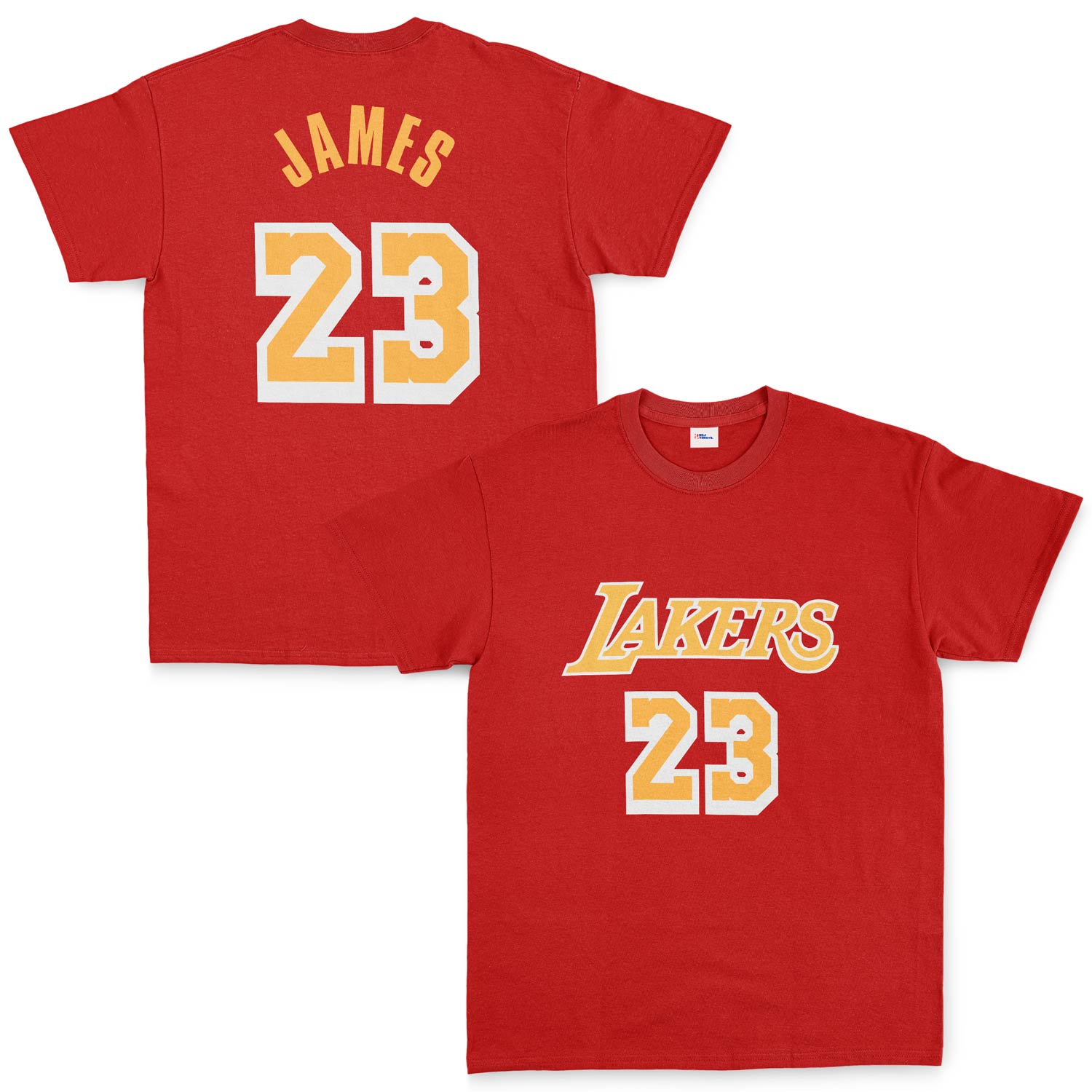 LeBron James 23 Lakers White Tişört S - Kırmızı