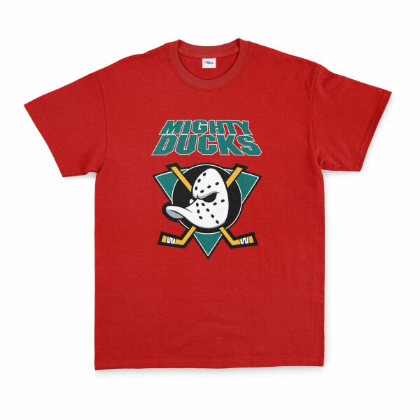 Mighty Ducks Retro Tişört L - Kırmızı