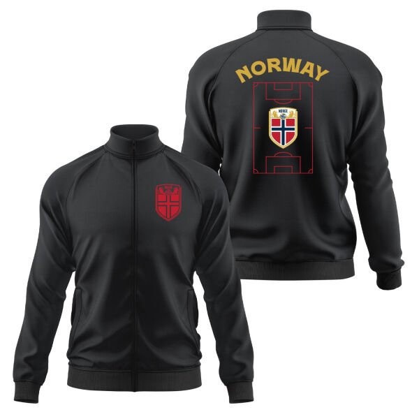 Norveç Dünya Kupası 2026 Fermuarlı Sweatshirt L - Siyah