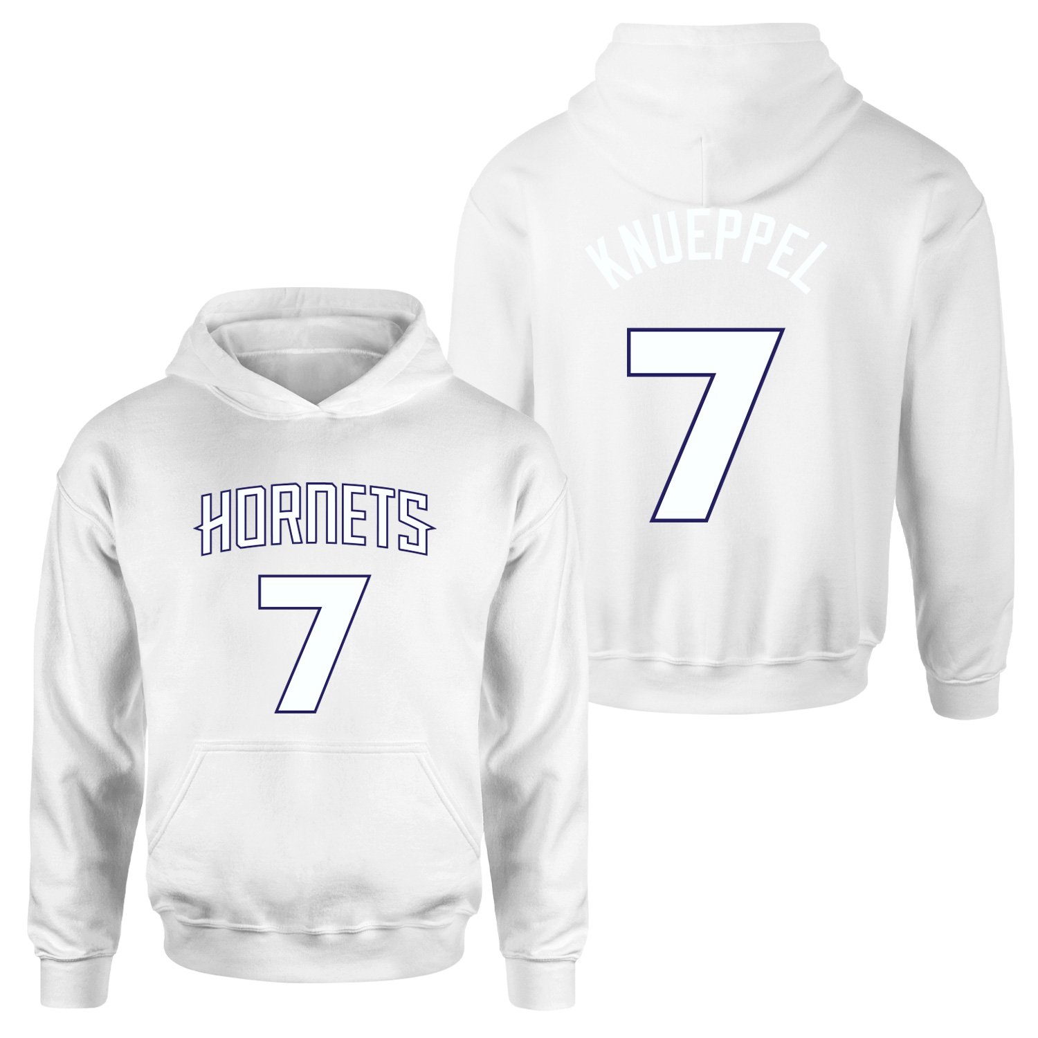 Kon Knueppel Hornets Jersey Hoodie XXL - Beyaz