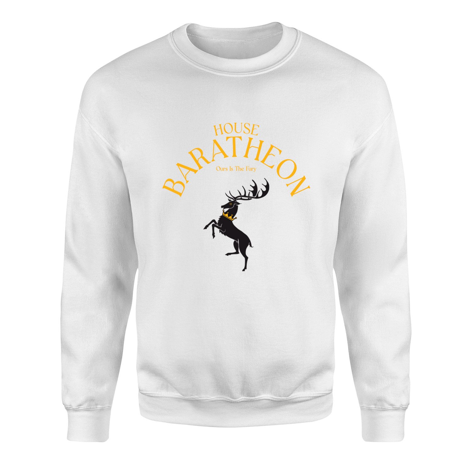 House Baratheon Sweatshirt L - Beyaz