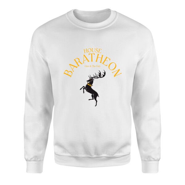 House Baratheon Sweatshirt L - Beyaz