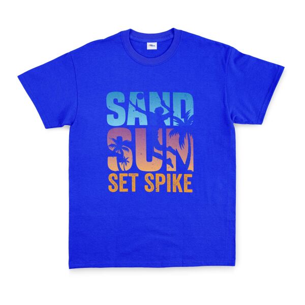 Sand Sun Set Spike Tişört L - Mavi