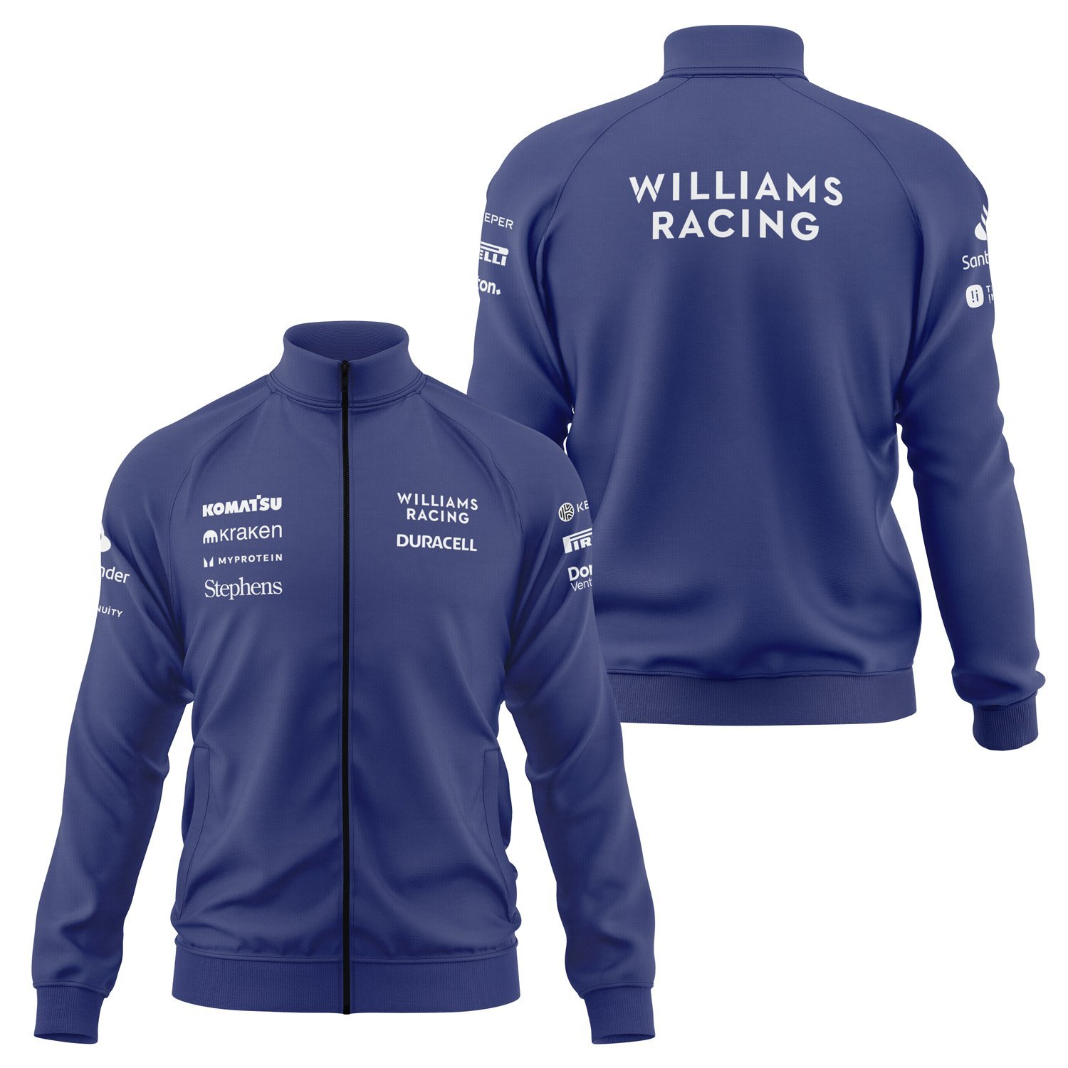 Williams Racing 2025 Teamline Fermuarlı Sweatshirt