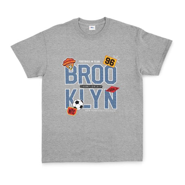 BROOKLYN 96 Championship Tişört S - Gri