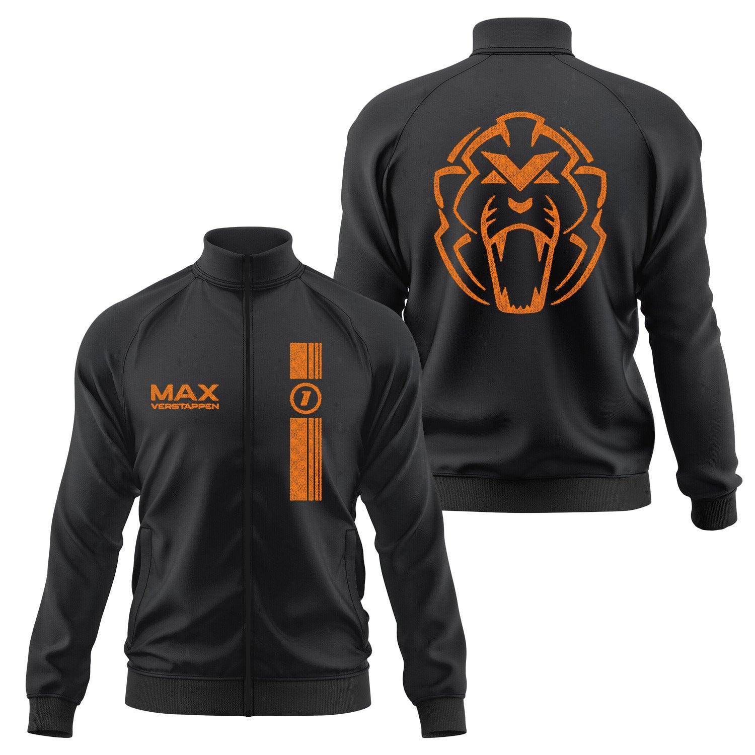 Max Verstappen Stamp Edition Fermuarlı Sweatshirt XXL - Siyah