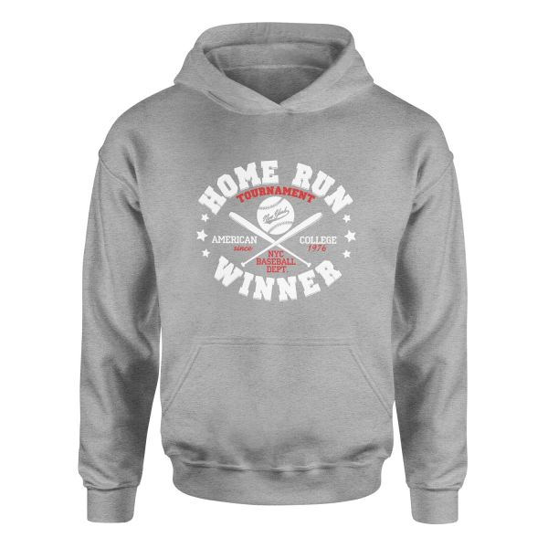 Home Run Winner Hoodie S - Gri