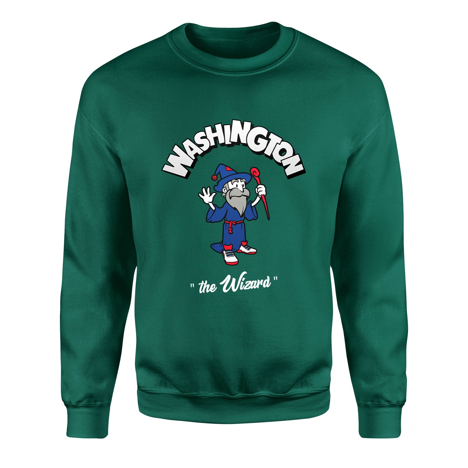Wizards Cartoon Sweatshirt XL - Nefti Yeşili