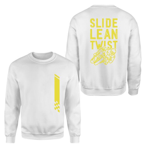 Slide, Lean, Twist YW Sweatshirt XL - Beyaz