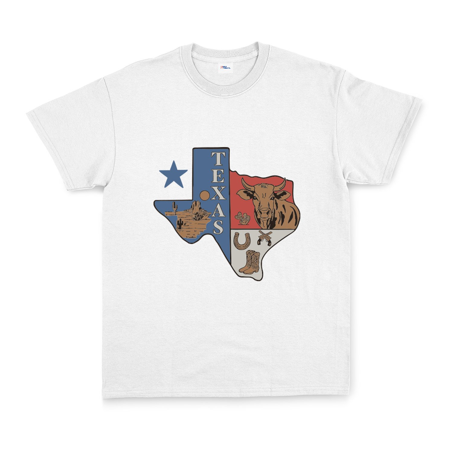 Texas USA Tişört L - Beyaz