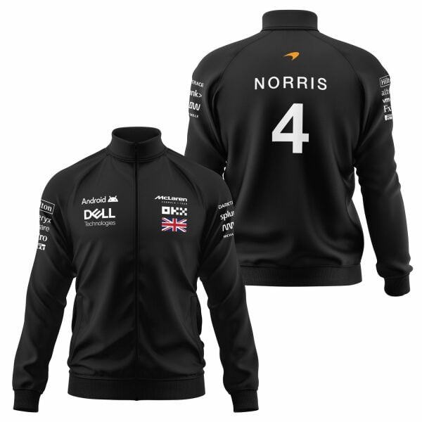 Lando Norris | Driver Edition Fermuarlı Sweatshirt XXL - Siyah