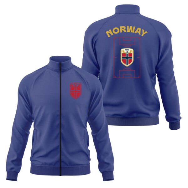 Norveç Dünya Kupası 2026 Fermuarlı Sweatshirt S - İndigo Mavisi