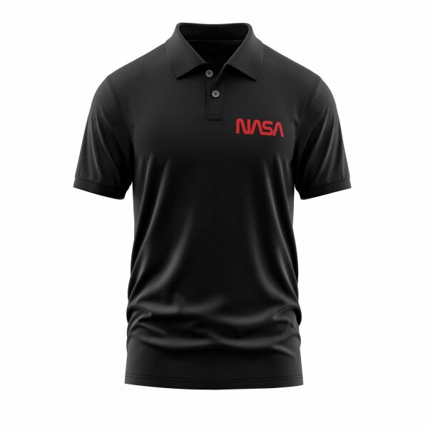NASA Red Polo Tişört XL - Siyah