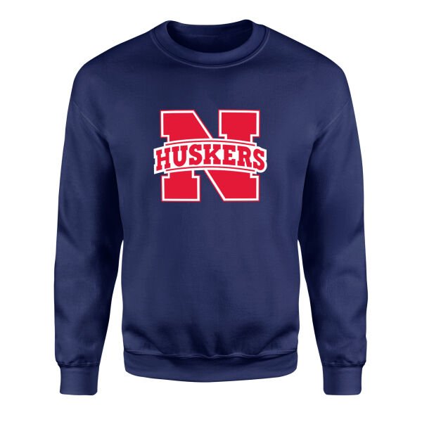 Nebraska Cornhuskers Sweatshirt XL - İndigo Mavisi