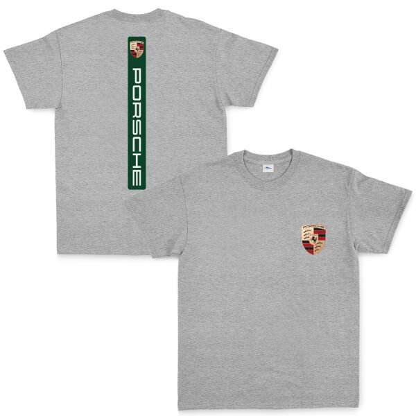 Porsche V Graphic Irish Green Tişört XL - Gri