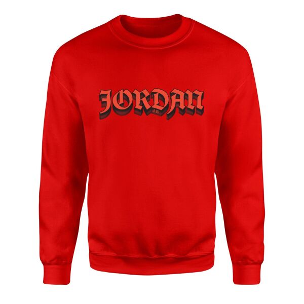 Air Jordan Layered Sweatshirt S - Kırmızı