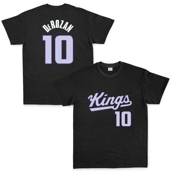 DeMar DeRozan 10 Kings Forma Tişört S - Siyah