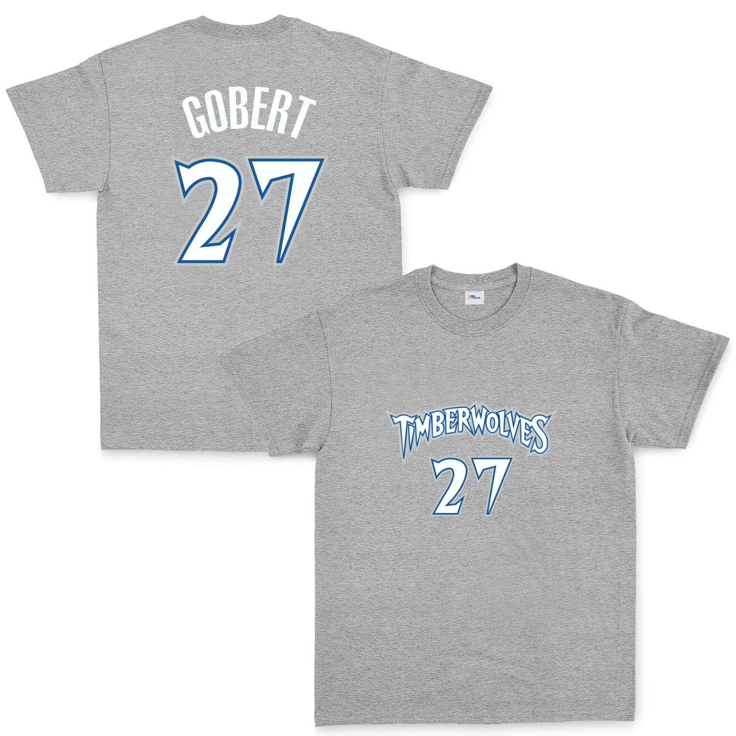 Rudy Gobert Minnesota 27 Forma Tişört L - Gri