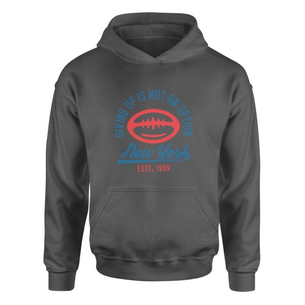 Giving Up Is Not An Option Hoodie XL - Füme