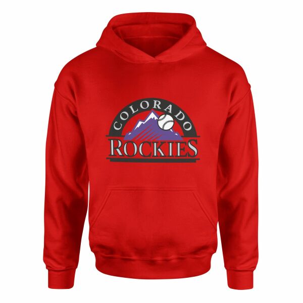 Colorado Rockies WL Hoodie L - Kırmızı