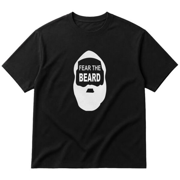 Fear the Beard | James Harden W Oversize Tişört S - Siyah
