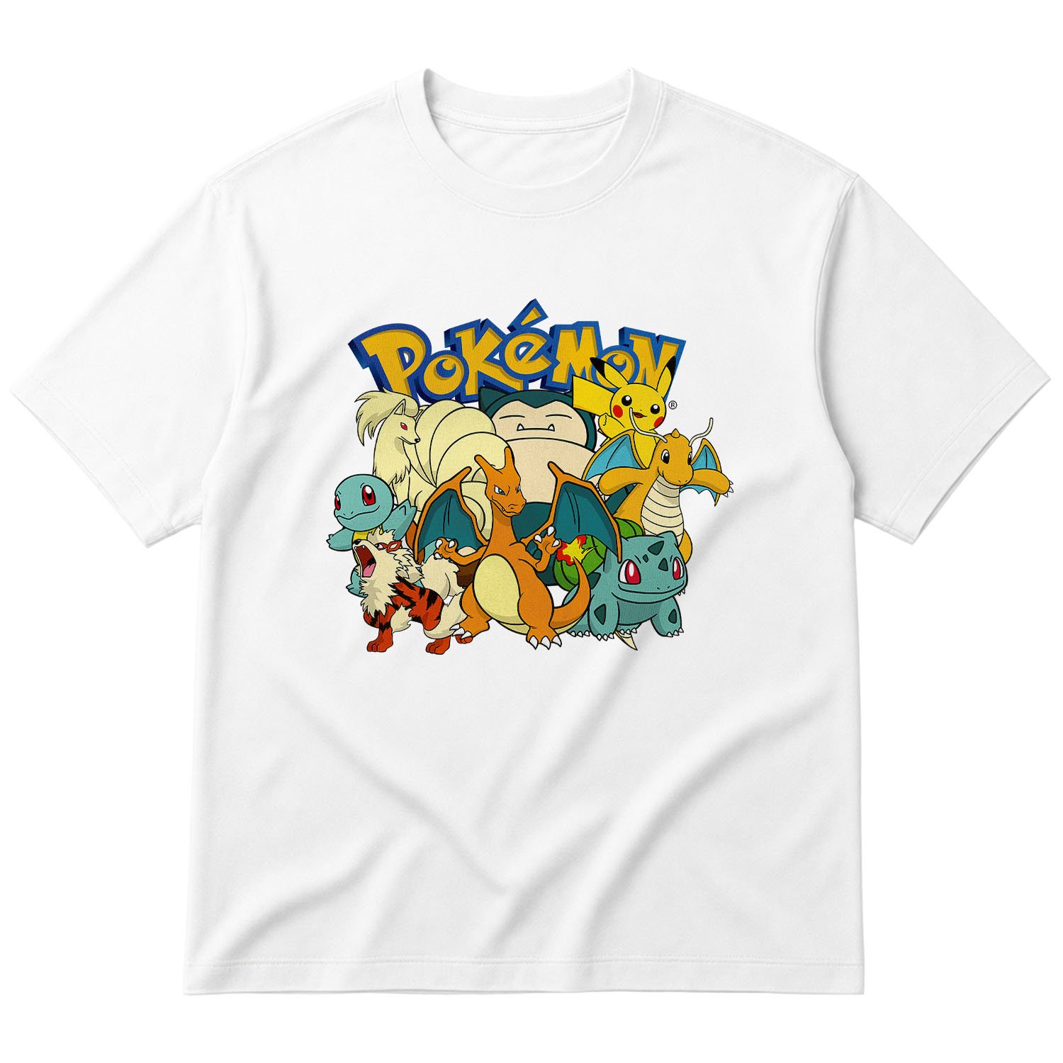 Pokemon Battle Ready Oversize Tişört XL - Beyaz