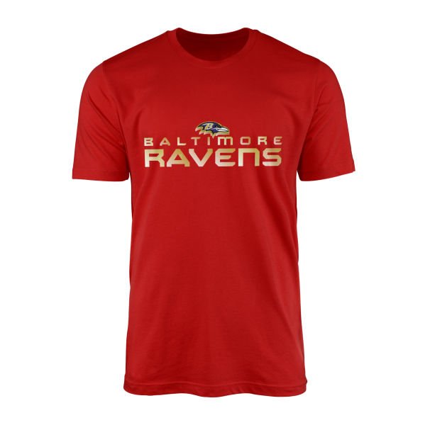 Baltimore Ravens Unleash the Ravens Tişört L - Kırmızı