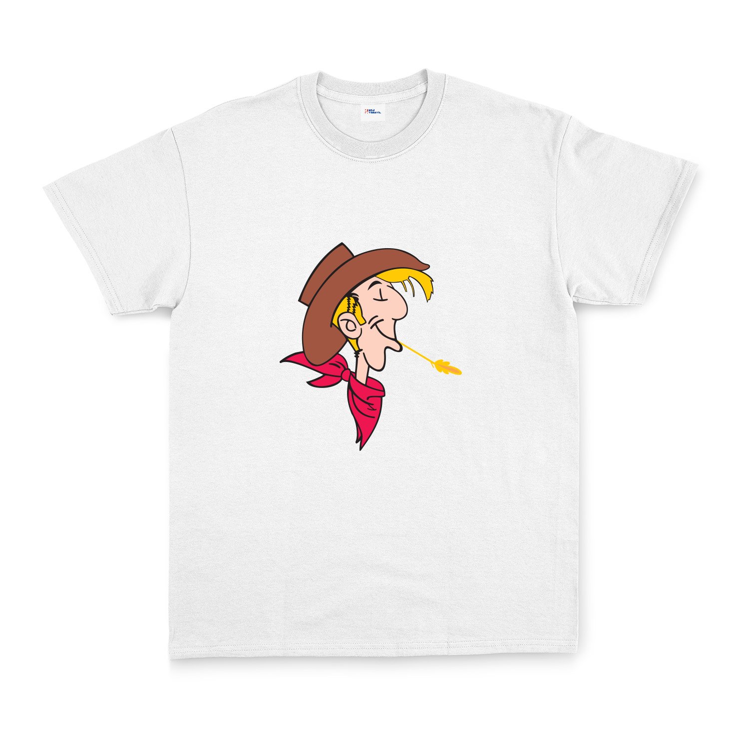 Lucky Luke Tişört XL - Beyaz