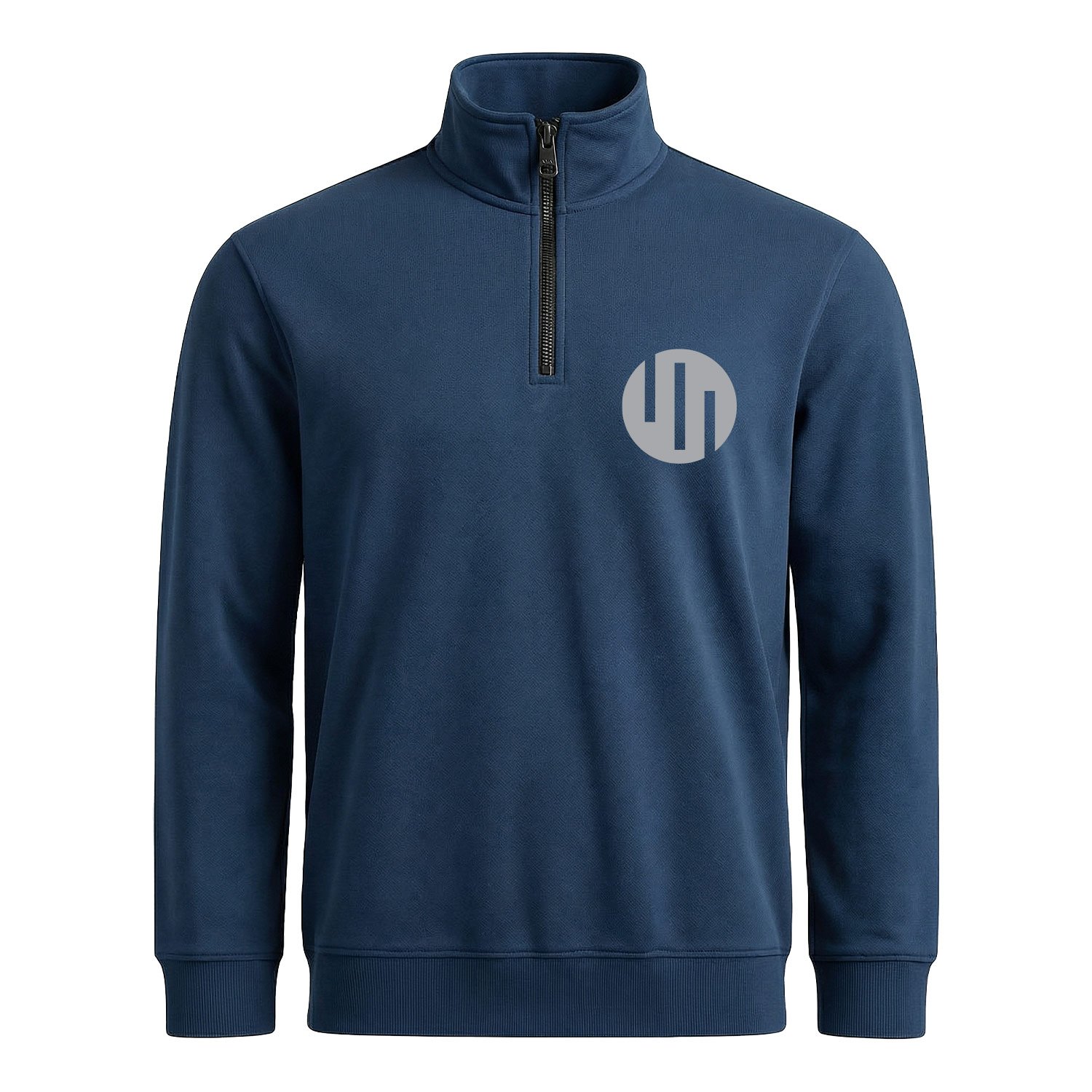 Viltrumite Superior Yarım Fermuarlı Sweatshirt XL - İndigo Mavisi