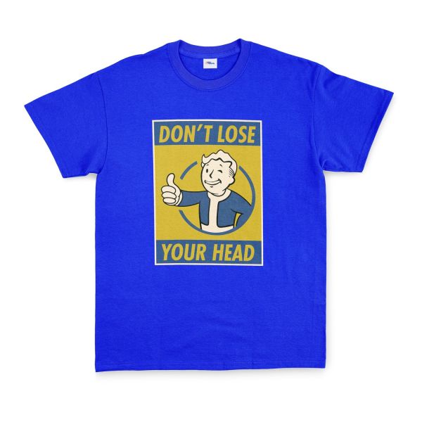 Don’t Lose Your Head | Fallout Tişört M - Mavi