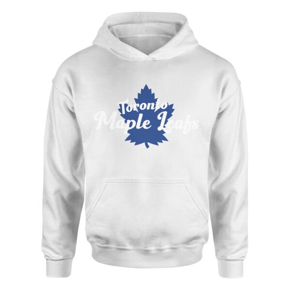 Toronto Maple Leafs Script Hoodie S - Beyaz