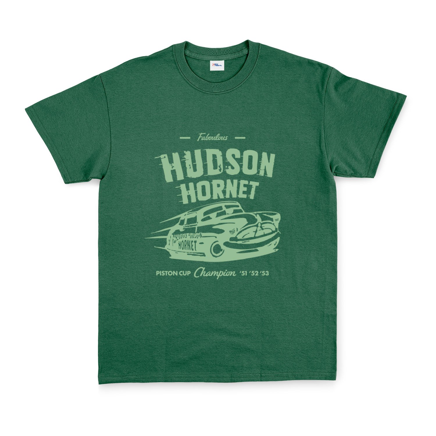 Hudson Hornet Tişört L - Nefti Yeşili
