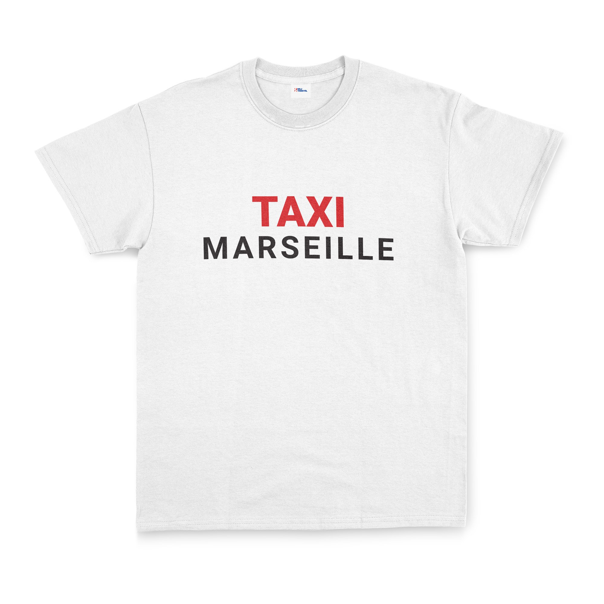 Taxi Marseille Tişört XL - Beyaz