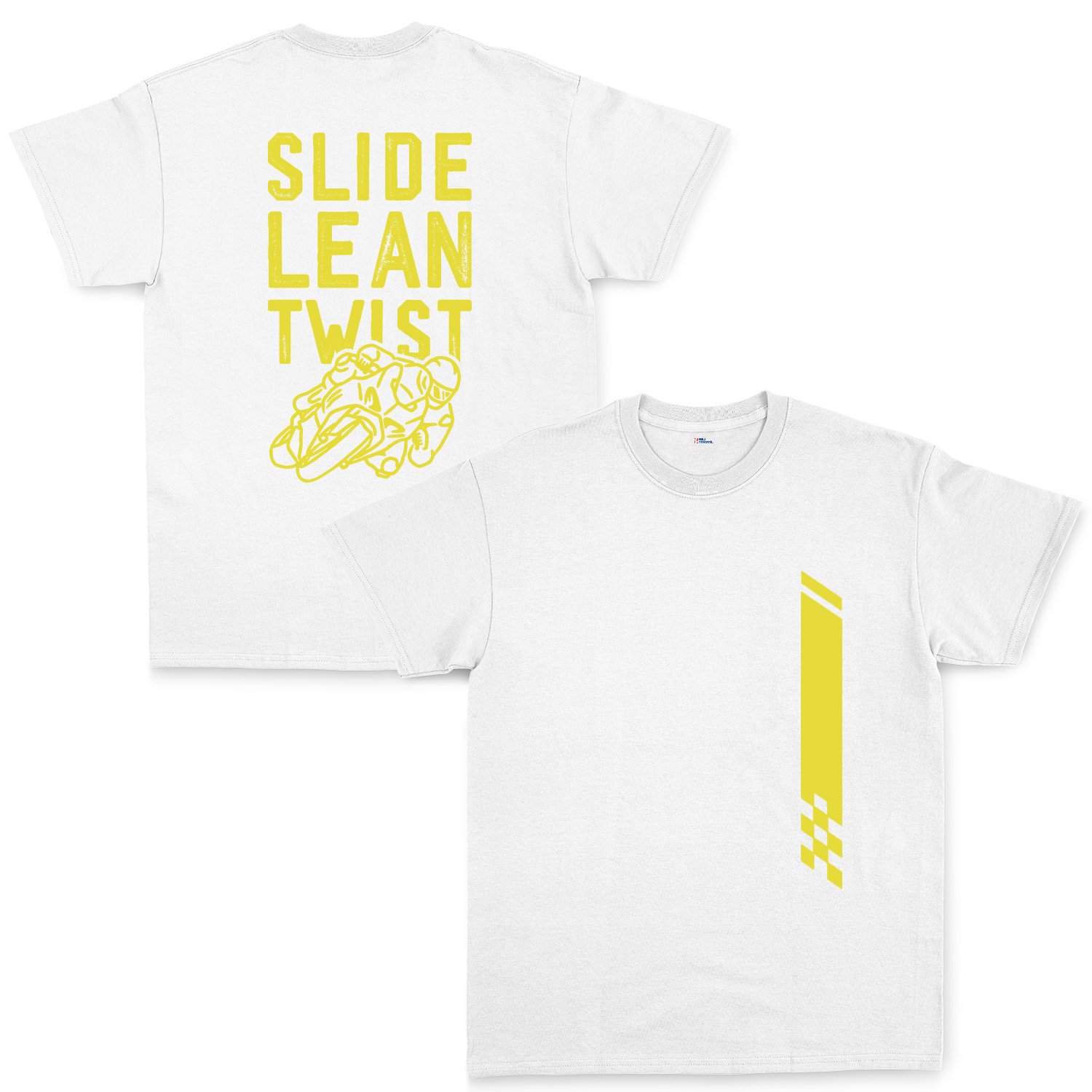 Slide, Lean, Twist YW Tişört S - Beyaz