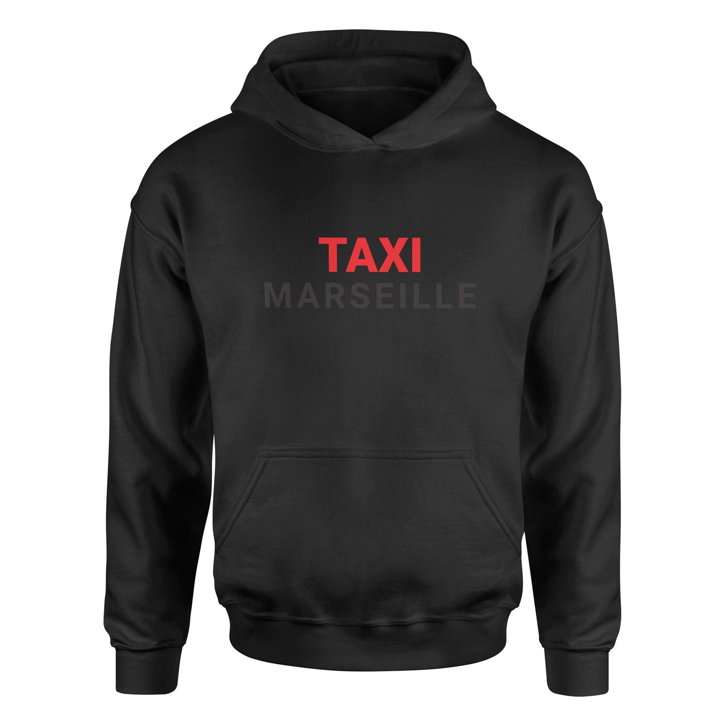 Taxi Marseille Hoodie M - Siyah