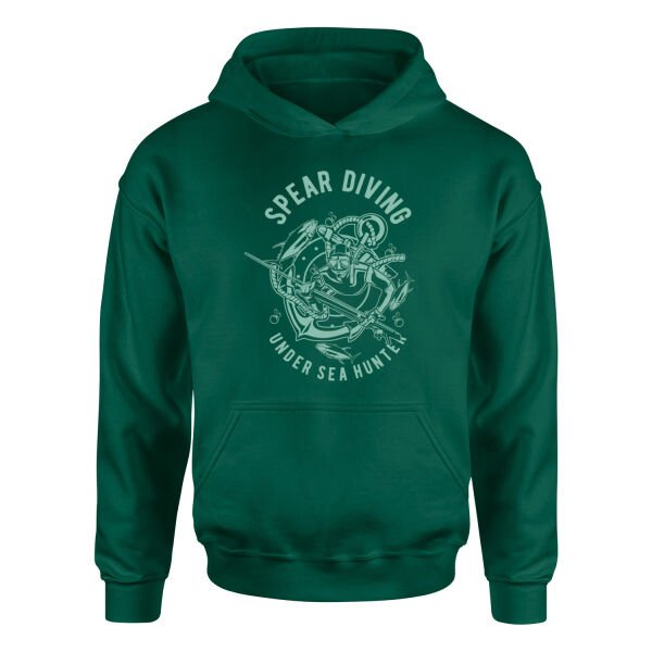 Spear Diving Zıpkıncılık Hoodie L - Nefti Yeşili
