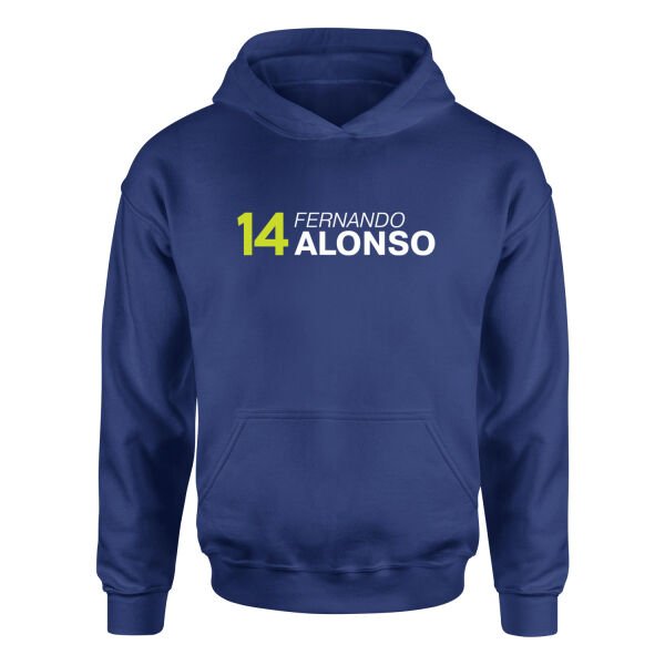 Fernando Alonso 14 Hoodie L - İndigo Mavisi