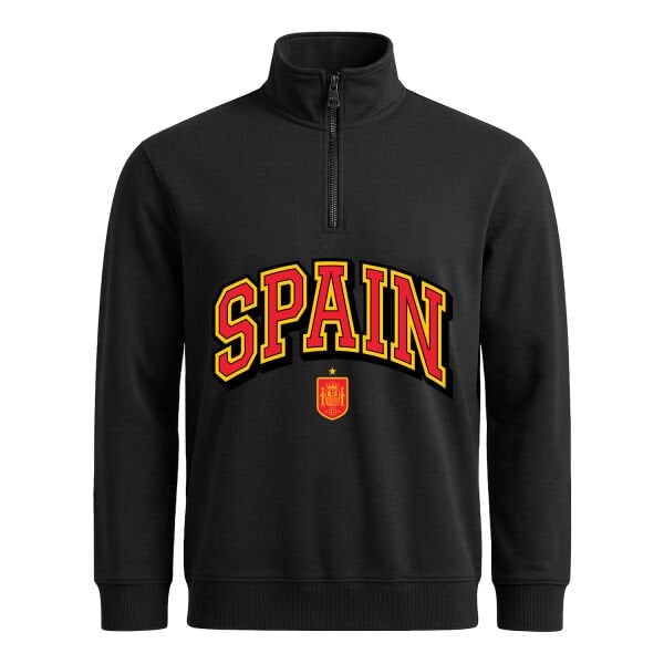 İspanya 2026 Varsity Yarım Fermuarlı Sweatshirt