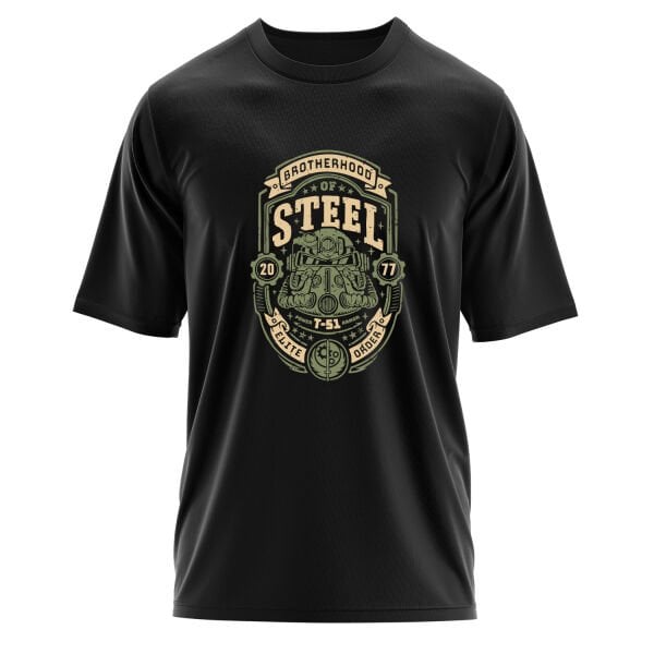Brotherhood of Steel Grunge Oversize Tişört