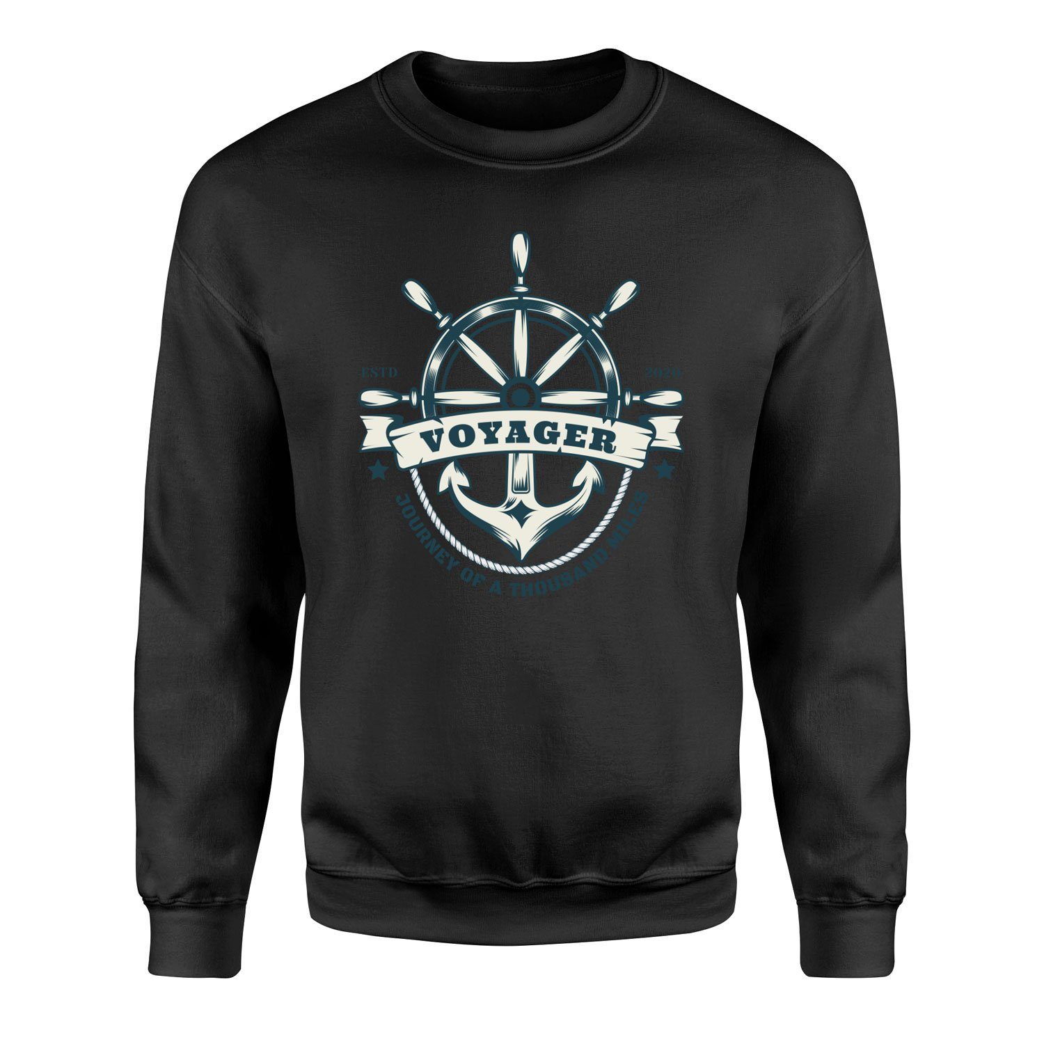 Voyager Denizci Sweatshirt L - Siyah