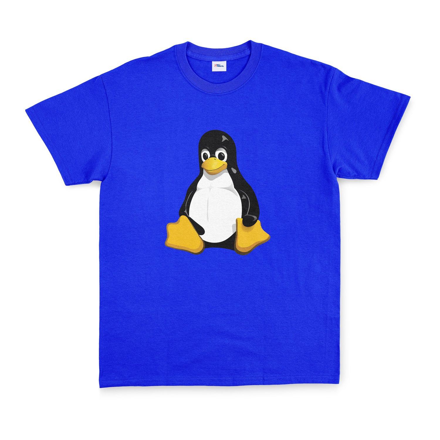 Linux Tux Tişört XXL - Mavi
