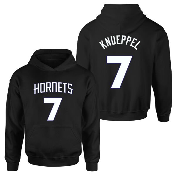 Kon Knueppel Hornets Jersey Hoodie XL - Siyah