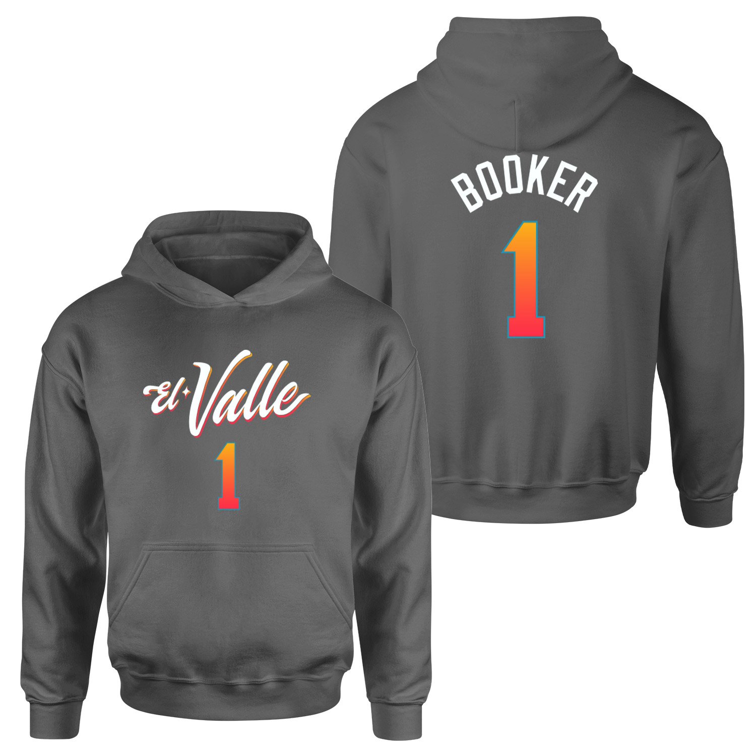 Devin Booker Phoenix Forma Hoodie S - Füme