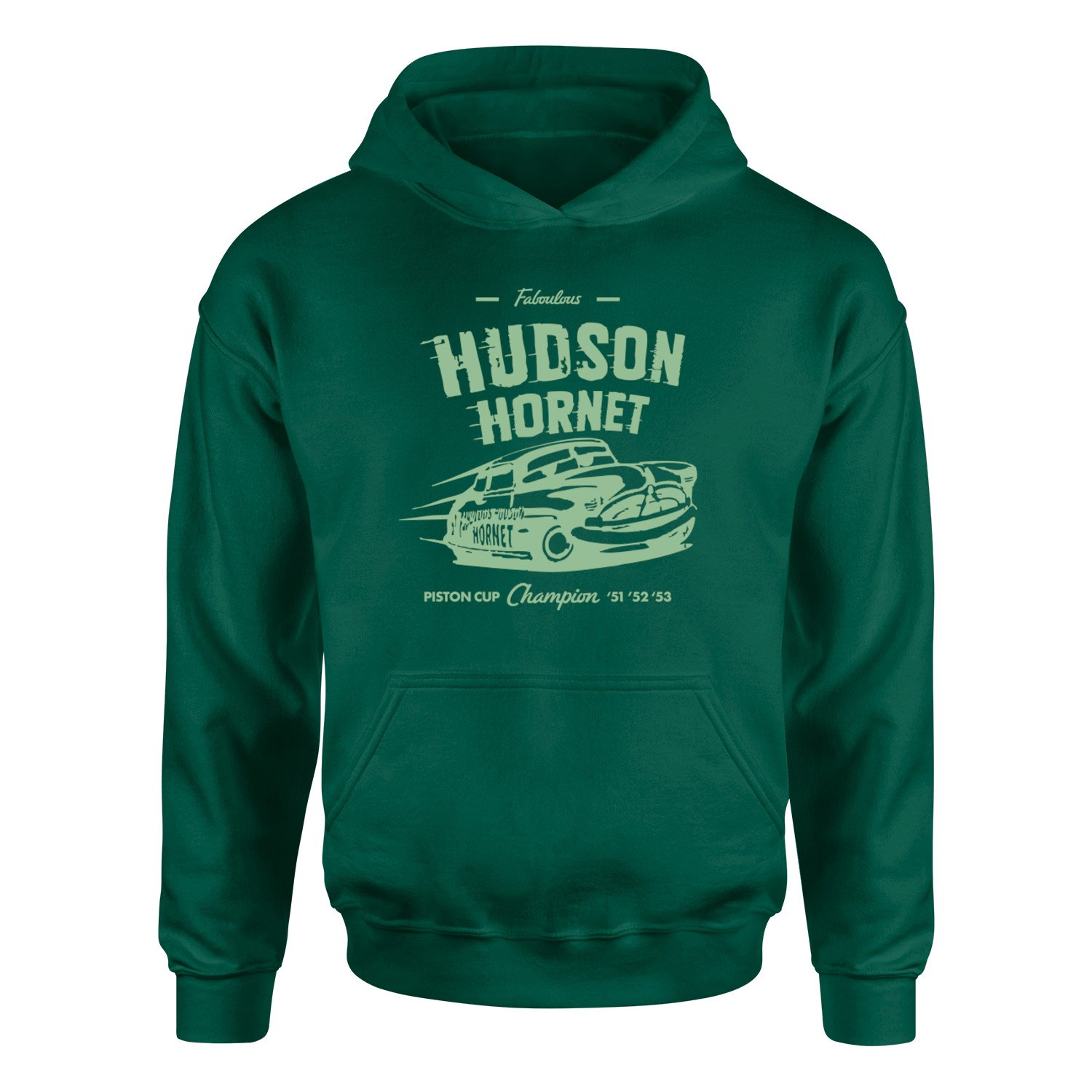 Hudson Hornet Hoodie M - Nefti Yeşili