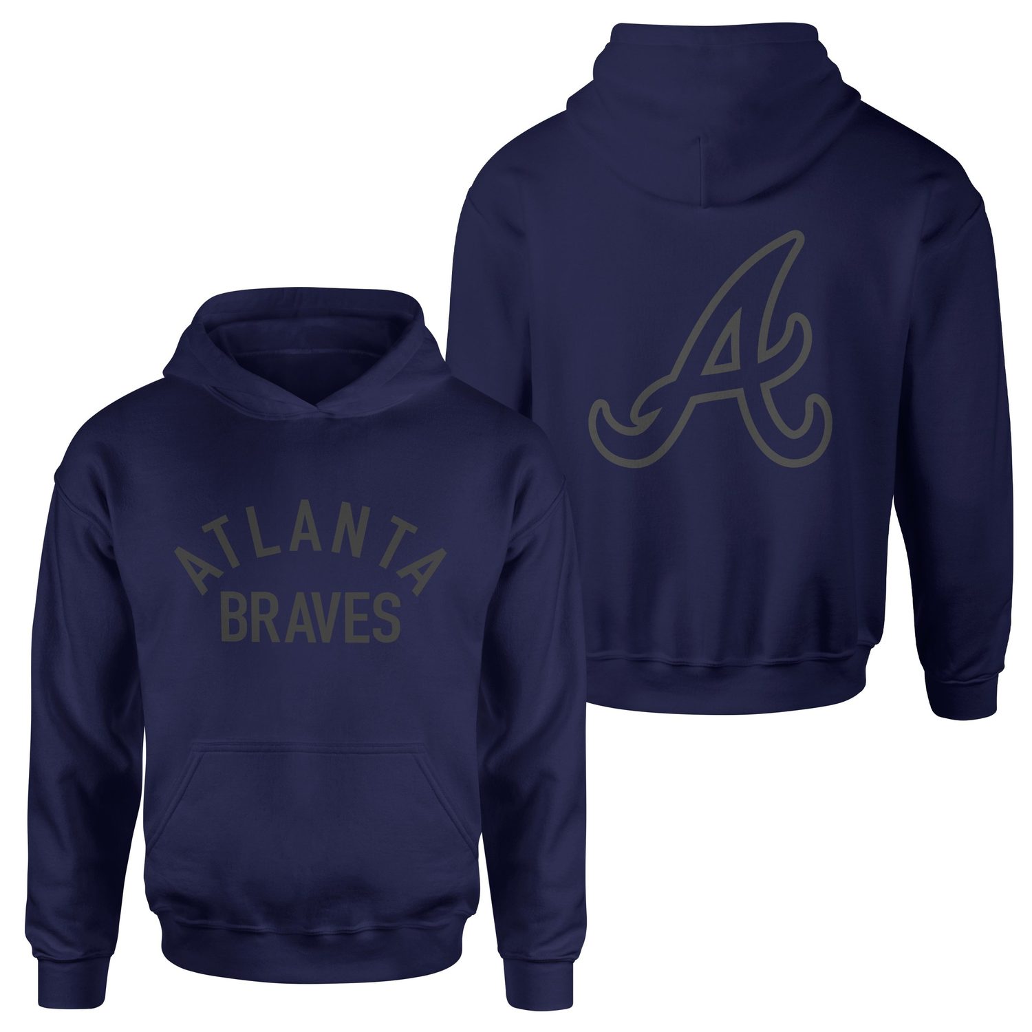 Atlanta Braves Muted Hoodie S - İndigo Mavisi