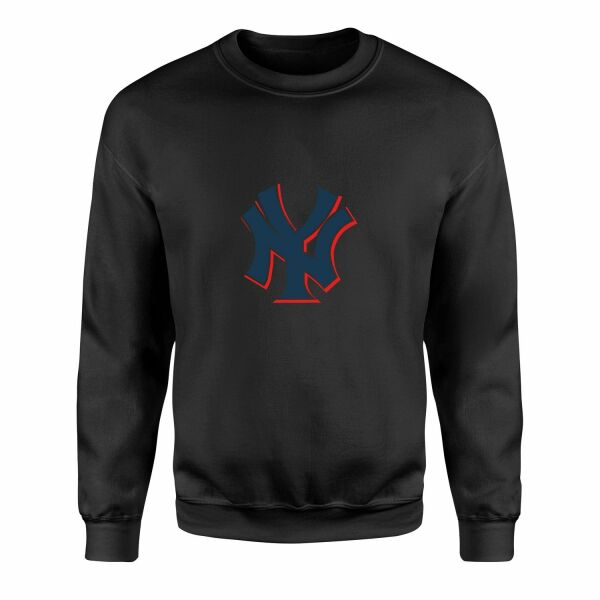 NY Yankees C Sweatshirt XL - Siyah