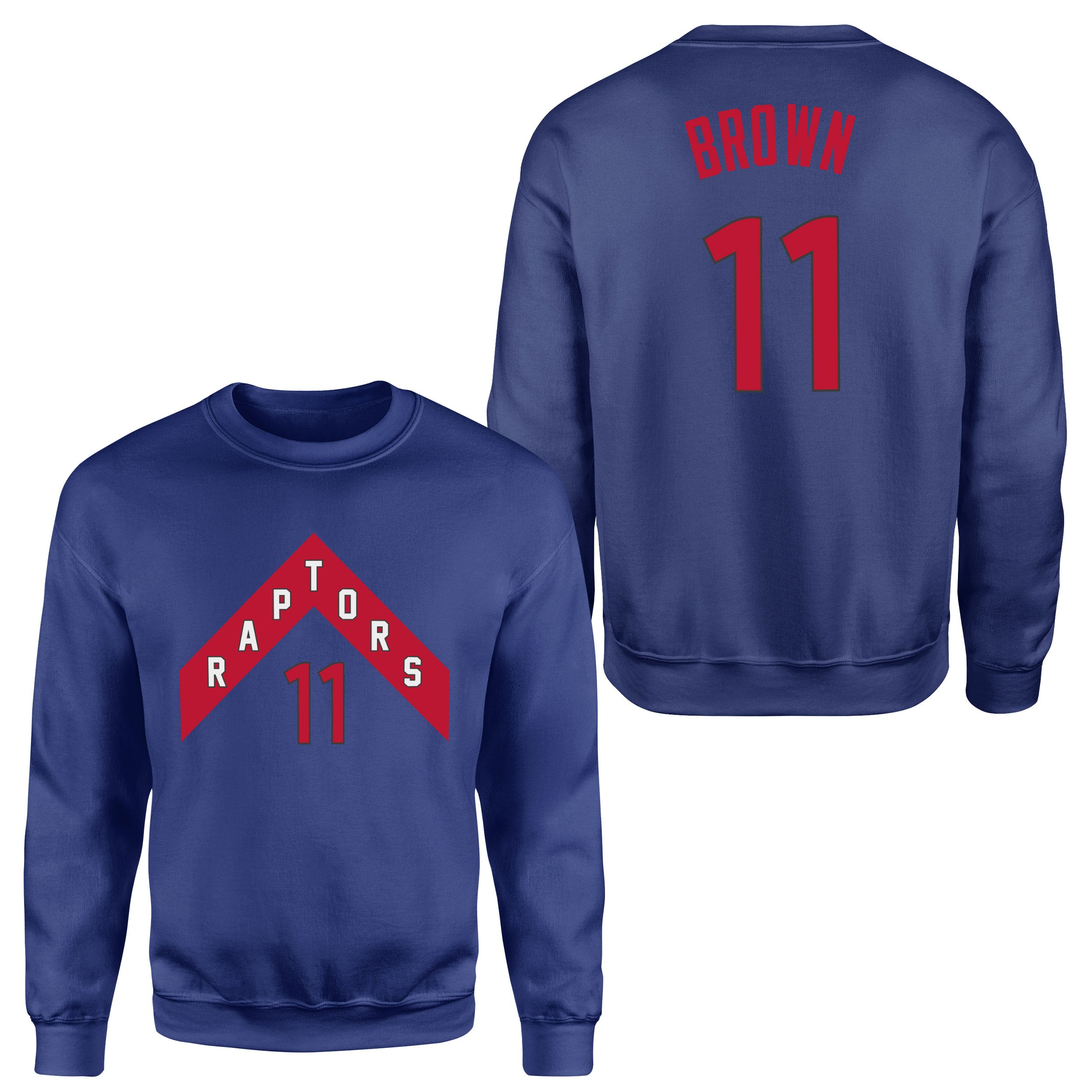 Bruce Brown 11 Raptors Jersey Sweatshirt M - İndigo Mavisi