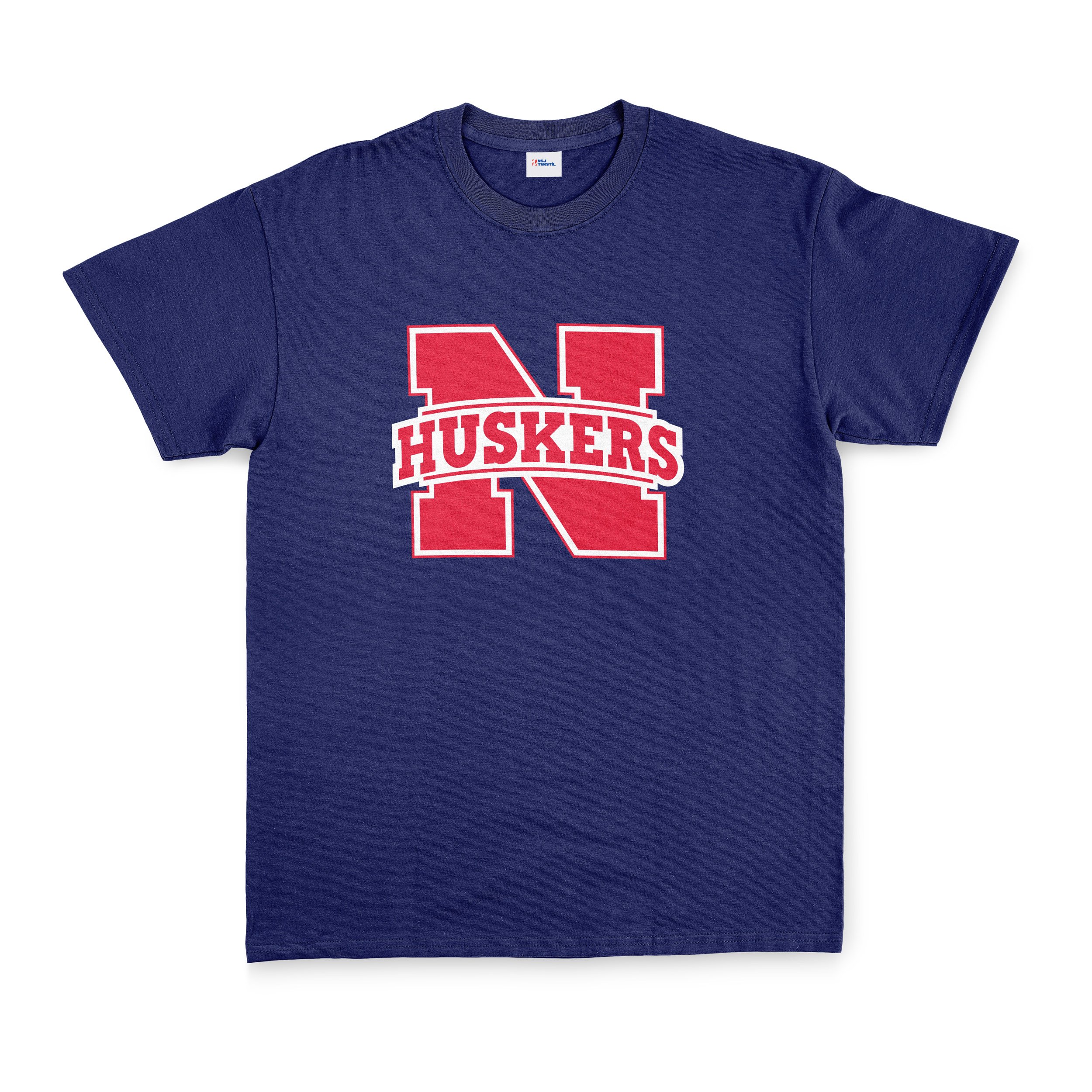 Nebraska Cornhuskers Tişört L - İndigo Mavisi